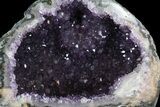 Amethyst Crystal Geode with Calcite Crystal #37727-2